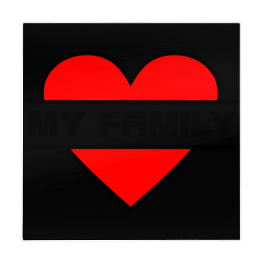 Heart I love my family Mahjong Mats