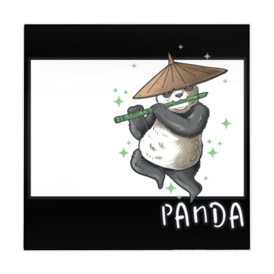 Panda Doodle Chinese Hanzi Panda Bear Friend Mahjong Mats