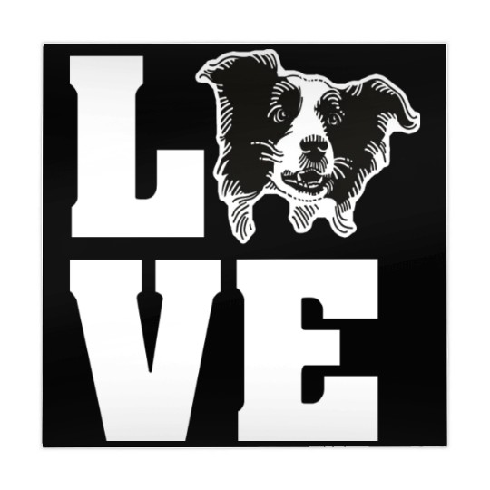 Border Collie Love Mahjong Mats