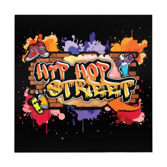 Hip Hop Street With Abstract Background Mahjong Mats