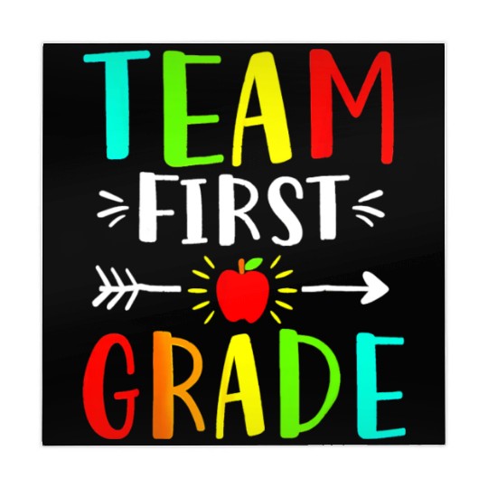 Team First Grade Student Teacher Team Funny Back Mahjong Mats