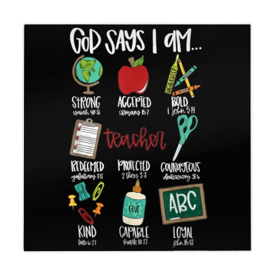 God Says I Am Teacher Mahjong Mats