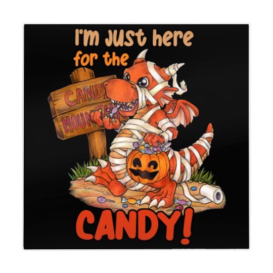 I'm Just Here For Candy Halloween Dragon Mummy Mahjong Mats