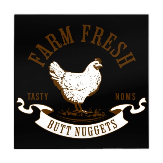 Chicken Lover Farm Fresh Butt Nuggets Funny Farmer Mahjong Mats