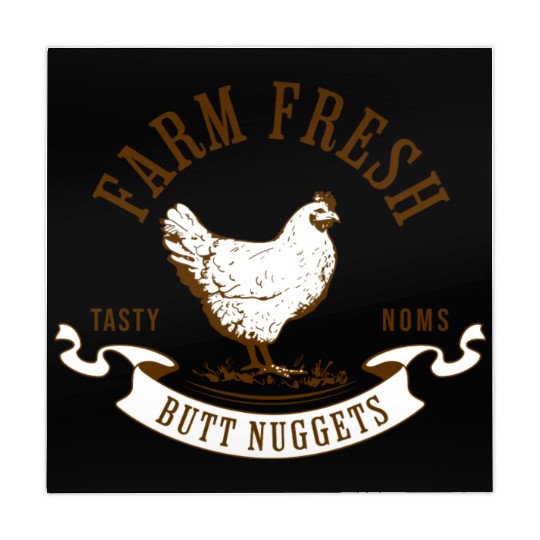 Chicken Lover Farm Fresh Butt Nuggets Funny Farmer Mahjong Mats