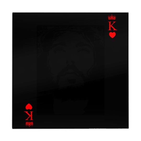 Jesus Is King Jesus King Of Hearts Card Christian Mahjong Mats