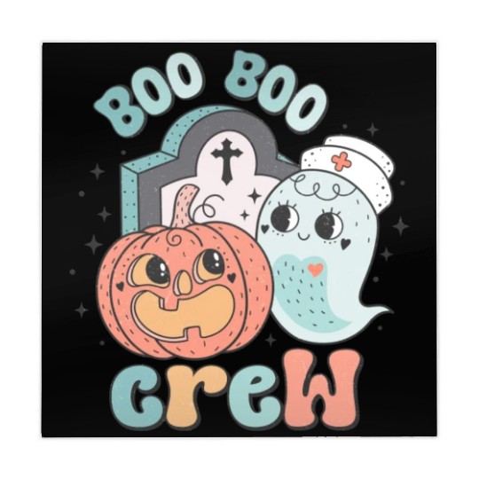 Boo Boo Crew Nurse Funny Ghost Women Halloween Mahjong Mats