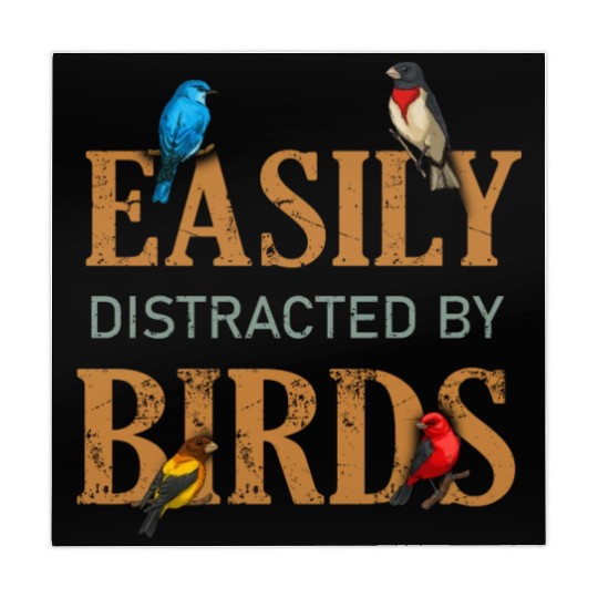 Easily Distracted By Birds Bird Lover Mahjong Mats