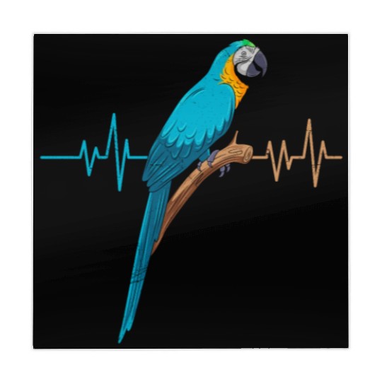 Macaw Heart Beat Parrot Bird Parrots Macaws Mahjong Mats