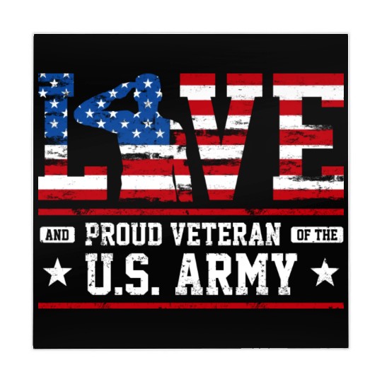 Love And Proud Us Army Veteran Mahjong Mats