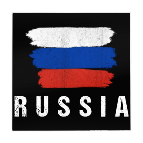 Painted Russia Flag Russian Flag Fan Mahjong Mats