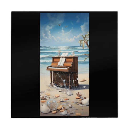 Piano and beach Mahjong Mats
