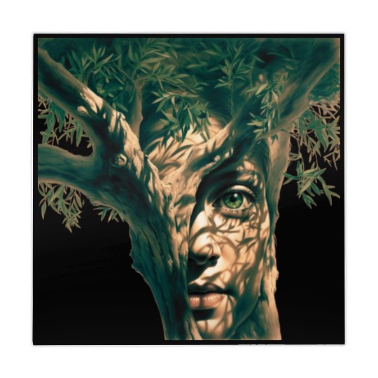 Olive tree and face Mahjong Mats