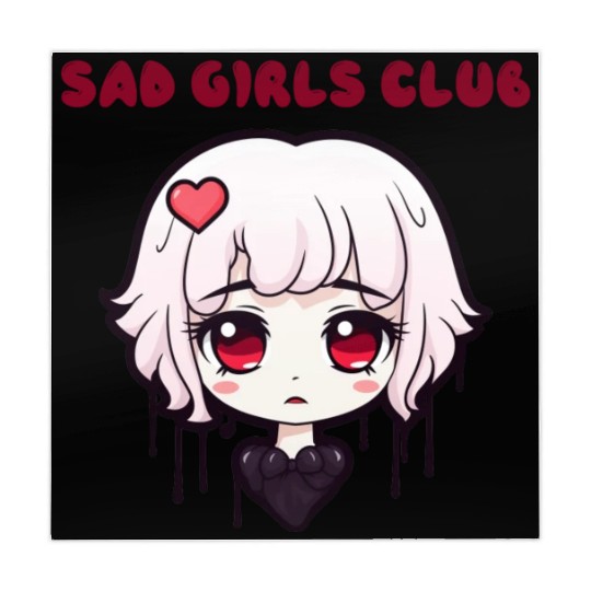 "Kawaii Sad Girls Club" by ART1SAN Mahjong Mats