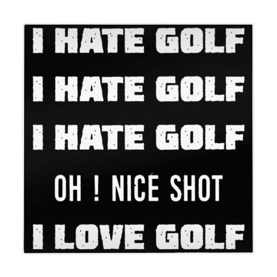 I Hate Golf I Love Golf Mahjong Mats