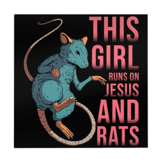 Rat This Girl Runs On Jesus And Rats Mahjong Mats