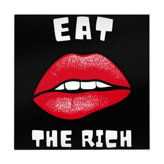 Eat The Rich Red Lips Socialist Mahjong Mats