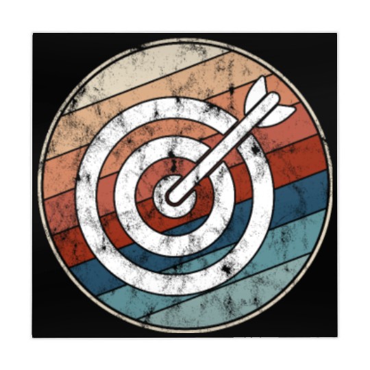 Retro Archery Bullseye Mahjong Mats