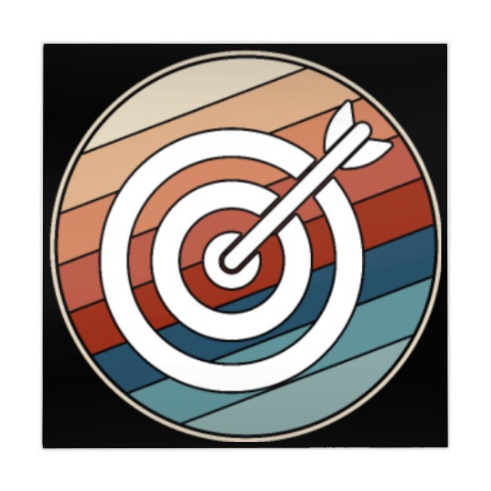 Retro Archery Bullseye Mahjong Mats