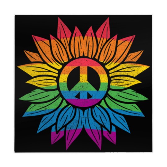 Rainbow Sunflower Love Is Love LGBT Gay Lesbian Mahjong Mats