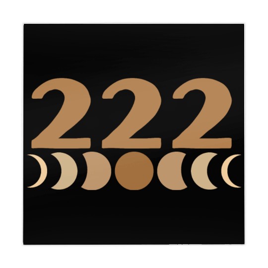 Moon Cycle Brown Angel Numbers 222 Mahjong Mats