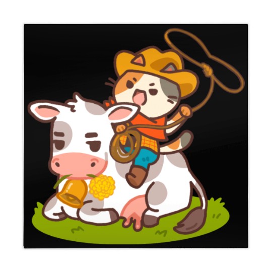 Meow Dy Yeehaw Cowboy Cat Mahjong Mats