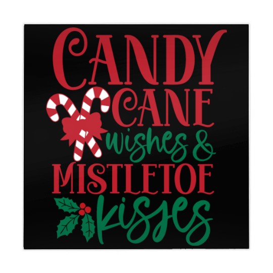 Candy Cane Wishes Mistletoe Kisses Mahjong Mats