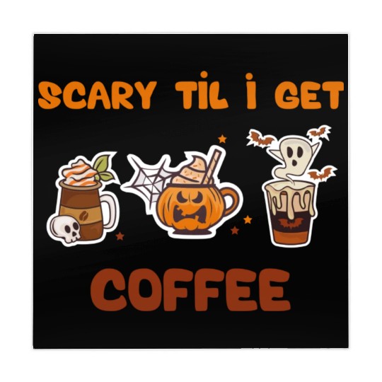 scary til i get cofee Mahjong Mats