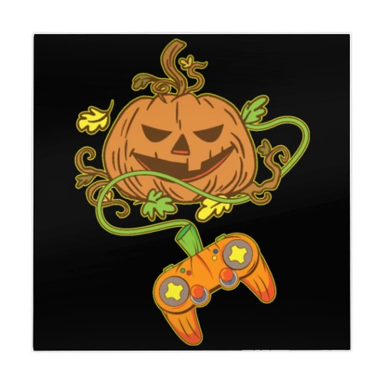 Halloween Jack O Lantern Video Game Controller Mahjong Mats