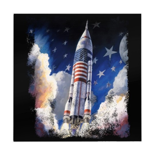 Patriotic Starship US Astronauts Stars and Stripes Mahjong Mats
