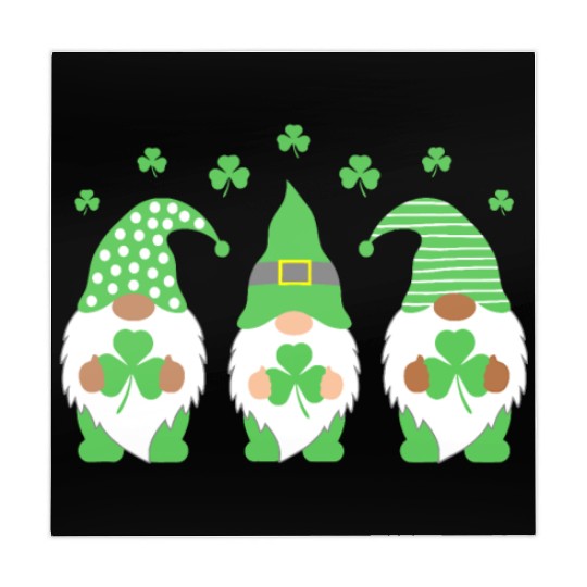 St. Patrick's Day Bearded Diversity Gnomes Mahjong Mats