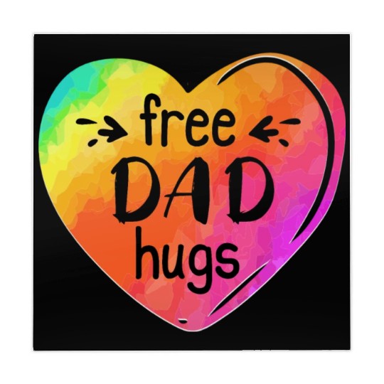 LGBTQIA LGBT Free Dad Hugs Rainbow Heart Gay Pride Mahjong Mats