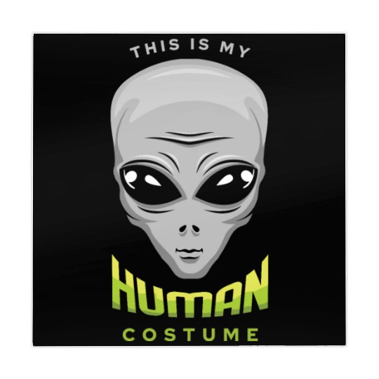 Alien Human Costume Funny Lazy Creepy Halloween Mahjong Mats