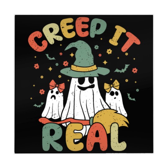 Retro Vintage Ghost Lazy Creepy Halloween Mahjong Mats