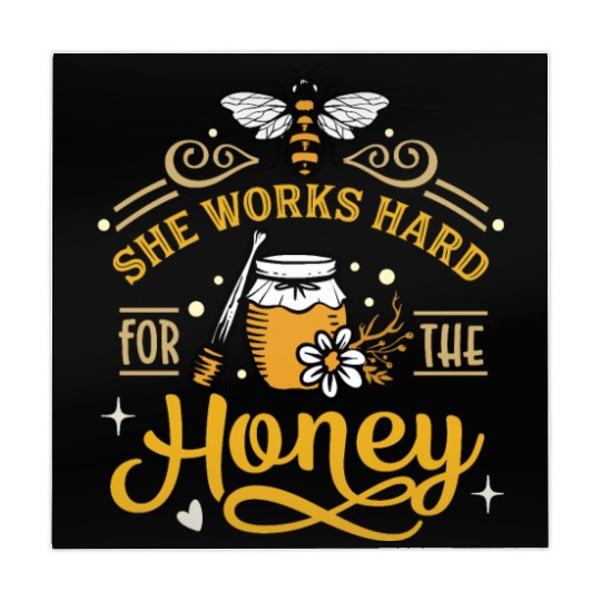 Beekeeper, Bee Hive She Works Hard for the Honey Mahjong Mats
