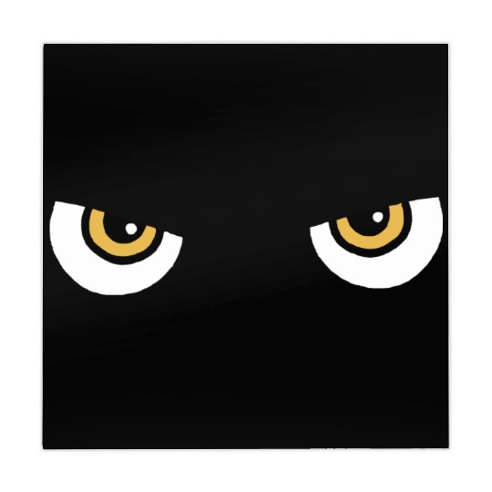 Black Cat Yellow Eyes | Halloween Cat Lovers Gift Mahjong Mats