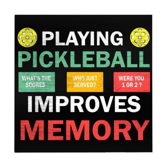 Playing Pickleball improves memory Pickleball Mahjong Mats