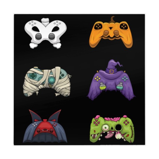 Gaming Gamer Game Controller Lazy Creepy Halloween Mahjong Mats