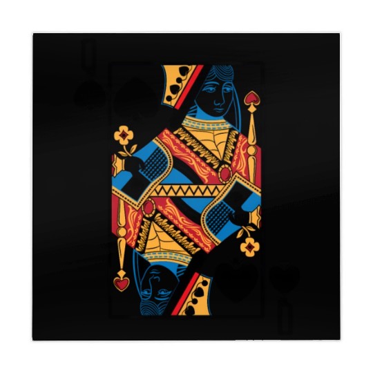 Halloween Playing Card Queen Of Spades Mahjong Mats