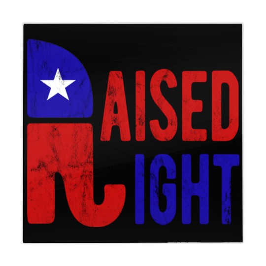 Raised Right Proud Republican Elephant Logo Usa Mahjong Mats