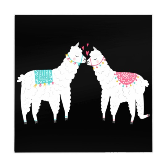 Llama Summer Wedding Anniversary Enet Mahjong Mats