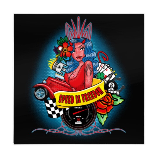 Pin up, Hot rod and Speedometer Mahjong Mats