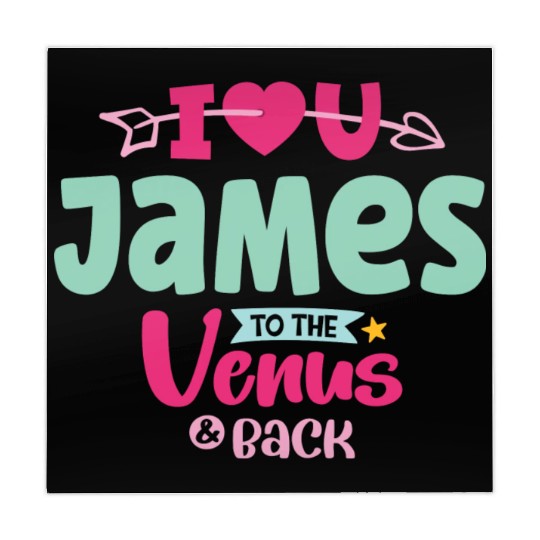 I Love You James Valentines Mahjong Mats