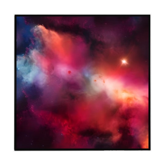 Galaxy nebula abstract design Mahjong Mats