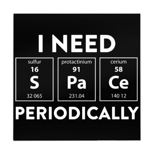 Funny Science Periodic Table Of Elements Space Gag Mahjong Mats