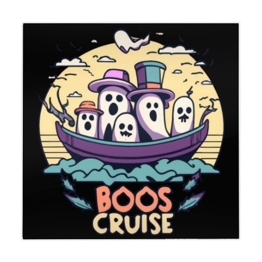 Spooky Cute Kawaii Ghost Design – Boos Cruise Mahjong Mats