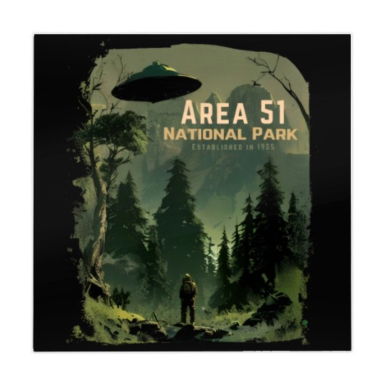 Area 51 National Park - Established In 1955 Mahjong Mats