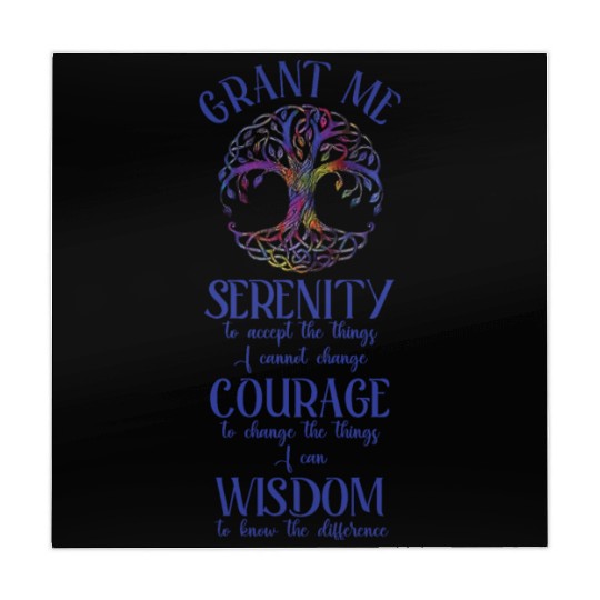 Serenity Prayer with Tree of Life Mahjong Mats