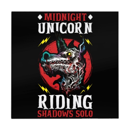 Dark Unicorn Horror Unicorn Midnight Unicorn Dark Mahjong Mats
