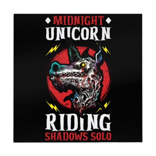 Dark Unicorn Horror Unicorn Midnight Unicorn Dark Mahjong Mats